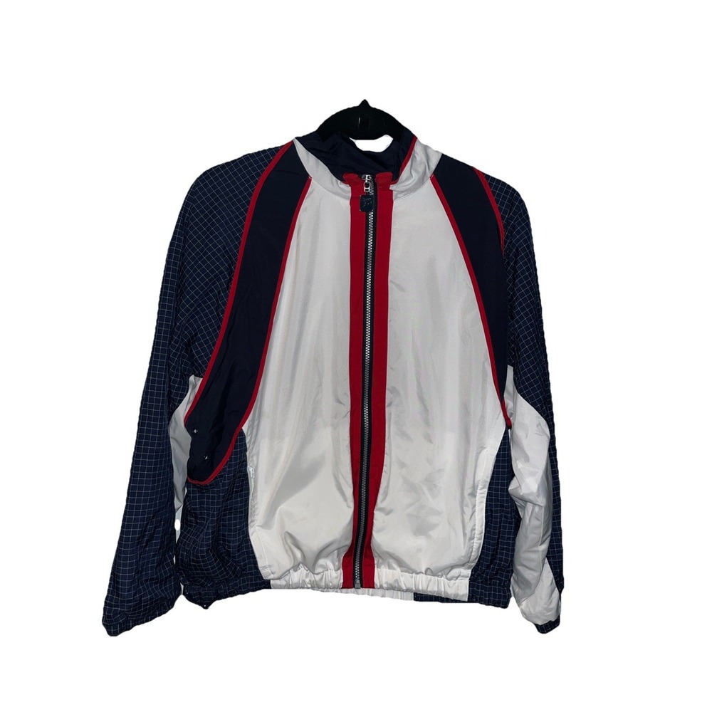 Vintage Tail Men's Medium Color Block Windbreaker Jacket Retro Tennis Track